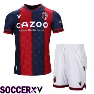 Bologna Kids Home Jersey Red Blue 2022 2023