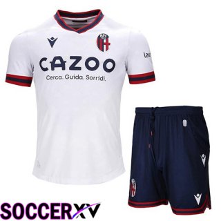 Bologna Kids Away Jersey White 2022 2023