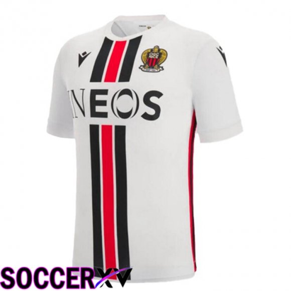 OGC Nice Away Jersey White 2022 2023