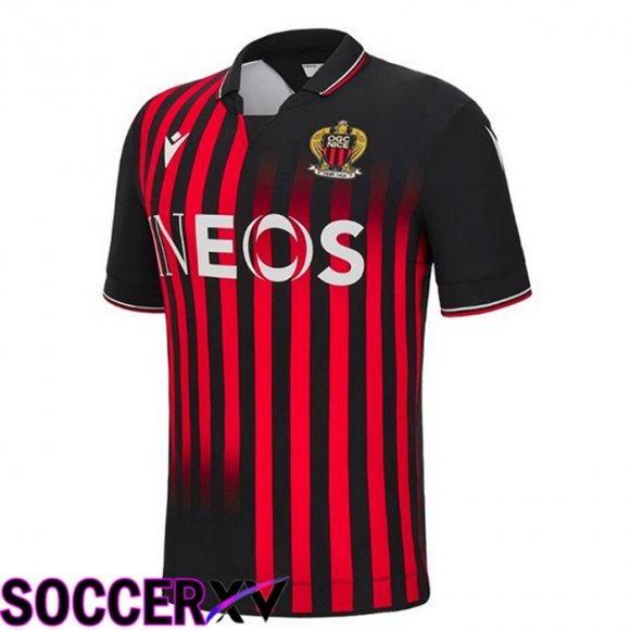 OGC Nice Home Jersey Red Black 2022 2023