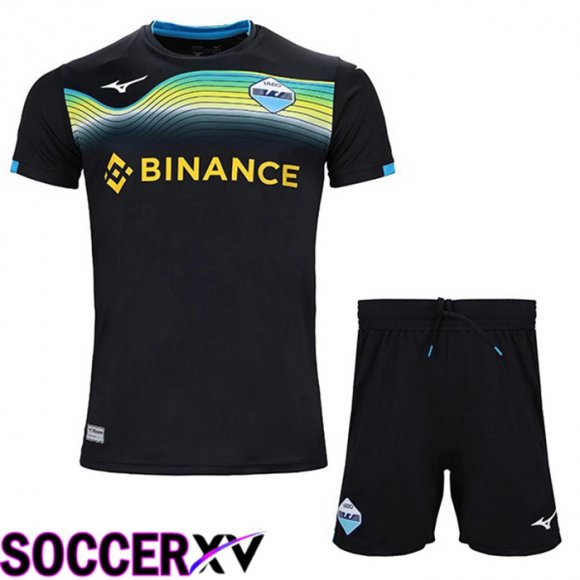 SS Lazio Kids Away Jersey Black 2022 2023