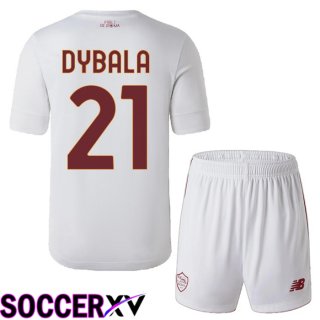 AS Roma (Dybala 21) Kids Away Jersey 2022/2023