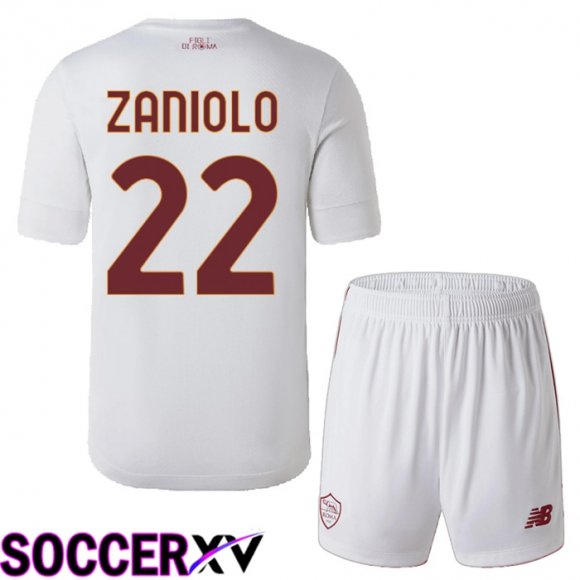 AS Roma (Zaniolo 22) Kids Away Jersey 2022/2023