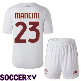 AS Roma (Mancini 23) Kids Away Jersey 2022/2023