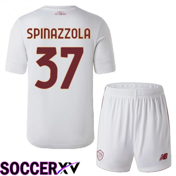 AS Roma (Spinazzola 37) Kids Away Jersey 2022/2023