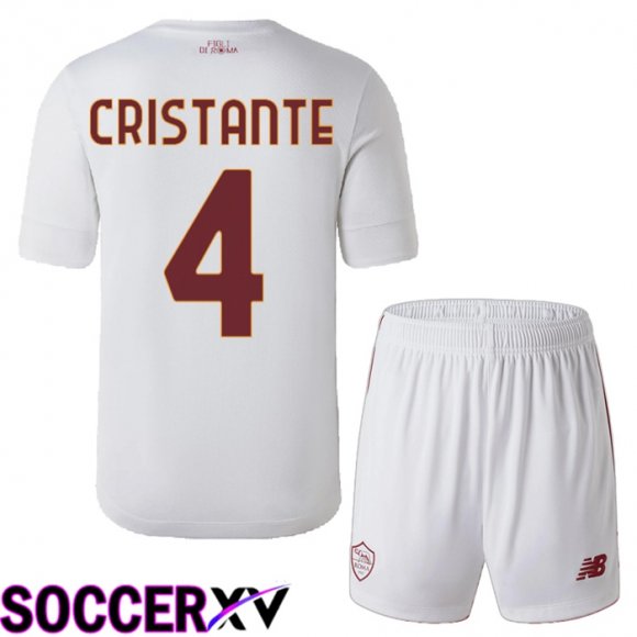 AS Roma (Cristante 4) Kids Away Jersey 2022/2023