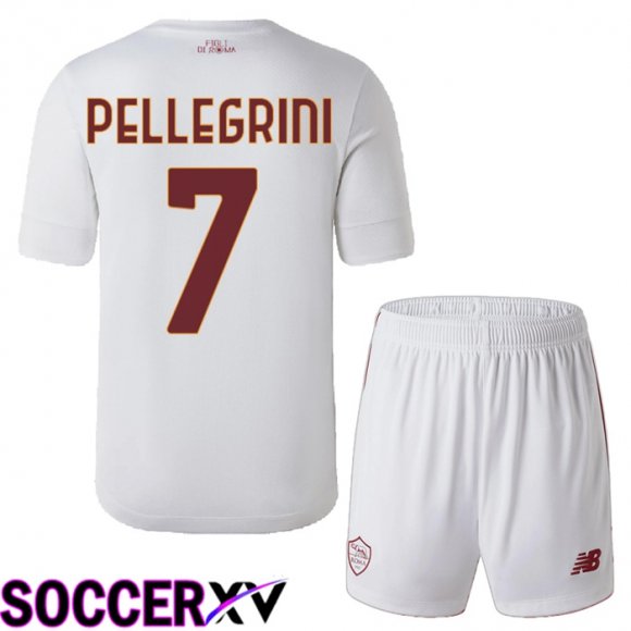 AS Roma (Pellegrini 7) Kids Away Jersey 2022/2023