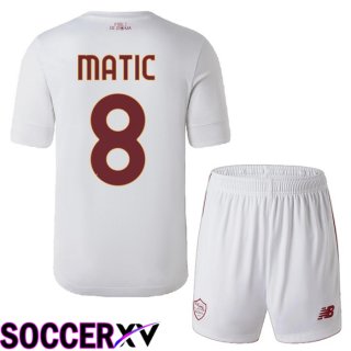 AS Roma (Matic 8) Kids Away Jersey 2022/2023