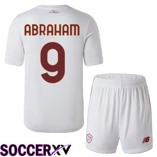 AS Roma (Abraham 9) Kids Away Jersey 2022/2023