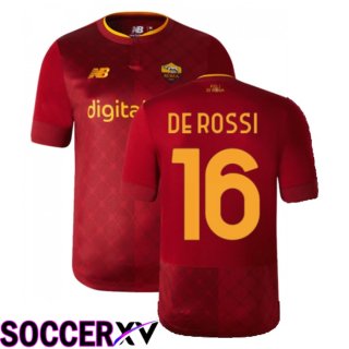 AS Roma (De Rossi 16) Home Jersey 2022/2023