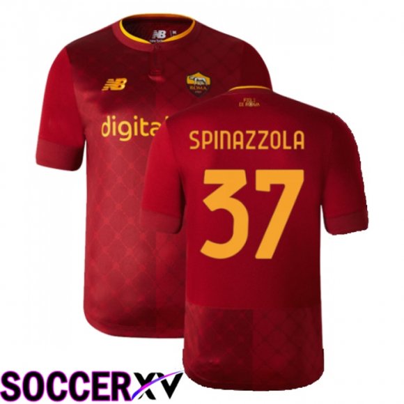 AS Roma (Spinazzola 37) Home Jersey 2022/2023