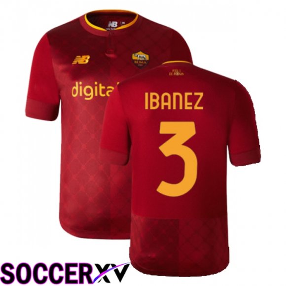 AS Roma (Ibanez 3) Home Jersey 2022/2023