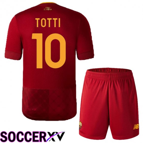 AS Roma (Totti 10) Kids Home Jersey 2022/2023