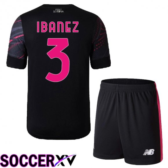 AS Roma (Ibanez 3) Kids Third Jersey 2022/2023