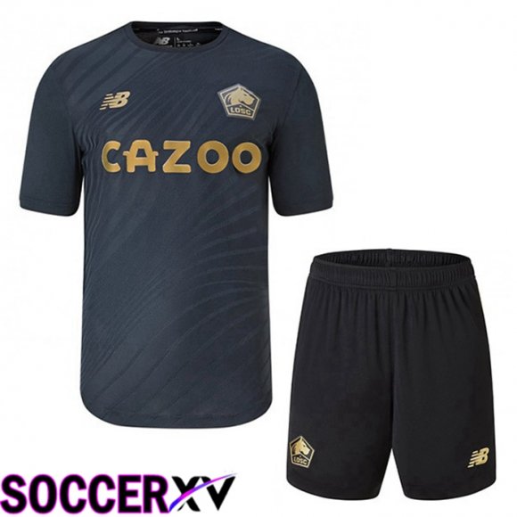 Lille OSC Kids Third Jersey Black 2022/2023