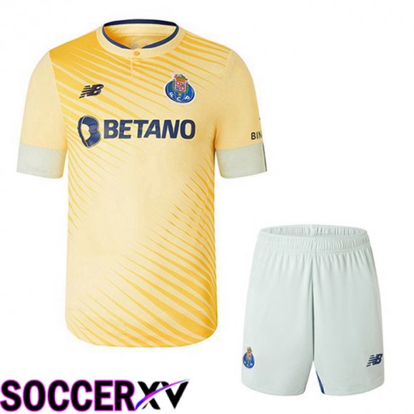 FC Porto Kids Away Jersey Yellow 2022 2023