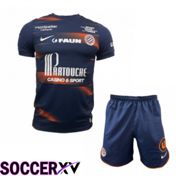 Montpellier HSC Kids Home Jersey Black 2022/2023