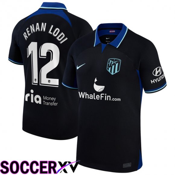 Atletico Madrid (Renan Lodi 12) Away Jersey 2022/2023