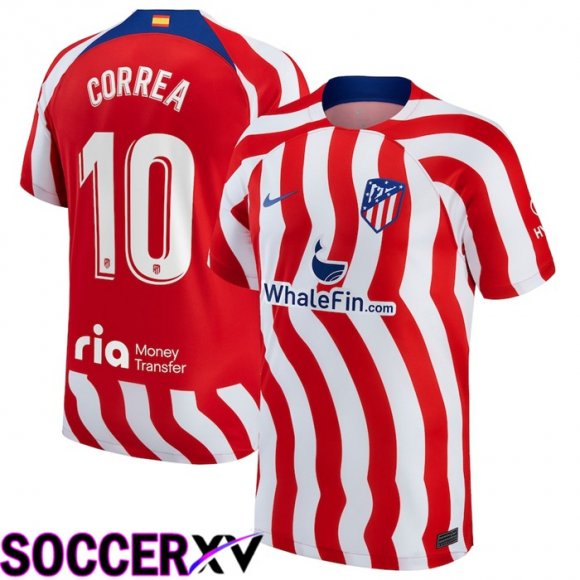 Atletico Madrid (Correa 10) Home Jersey 2022/2023