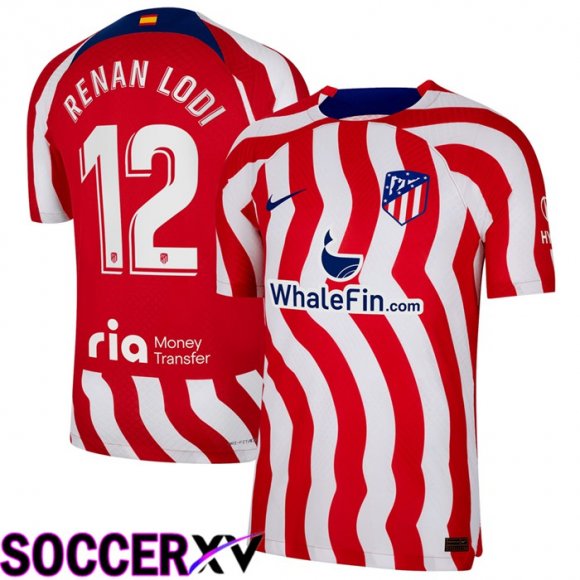 Atletico Madrid (Renan Lodi 12) Home Jersey 2022/2023