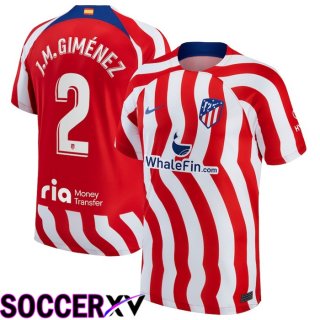 Atletico Madrid (J.M.Giménez 2) Home Jersey 2022/2023