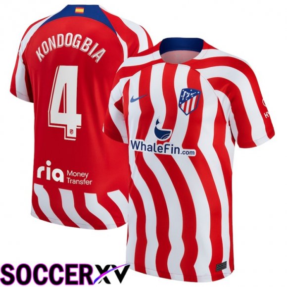 Atletico Madrid (Kondogbia 4) Home Jersey 2022/2023