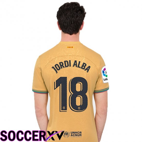 FC Barcelona (Jordi Alba 18) Away Jersey 2022/2023