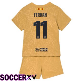 FC Barcelona (Ferran 11) Kids Away Jersey 2022/2023