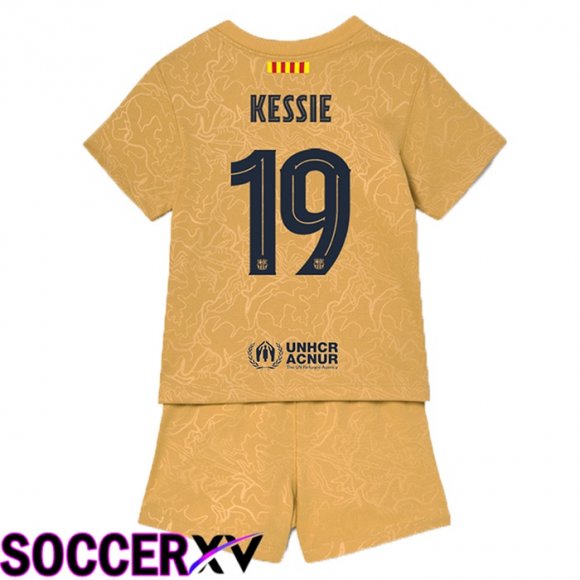 FC Barcelona (Kessie 19) Kids Away Jersey 2022/2023