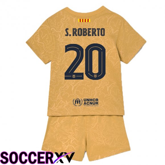 FC Barcelona (S.Roberto 20) Kids Away Jersey 2022/2023