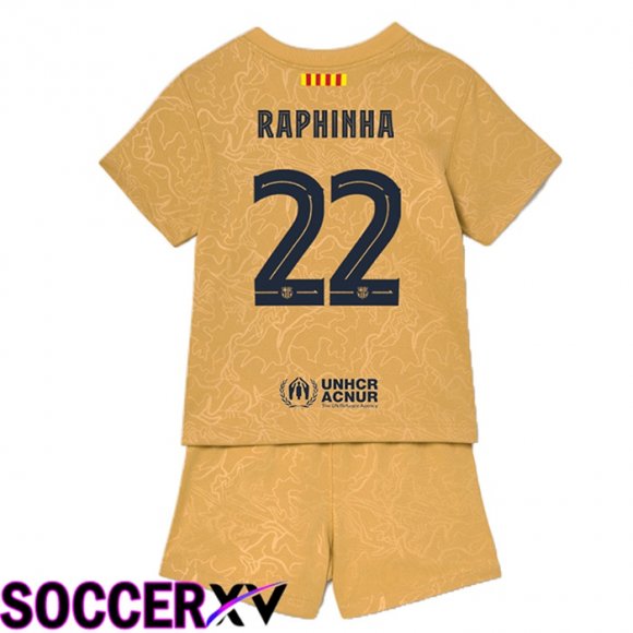 FC Barcelona (Raphinha 22) Kids Away Jersey 2022/2023