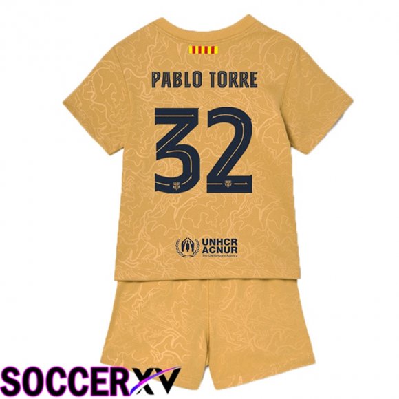 FC Barcelona (Pablo Torre 32) Kids Away Jersey 2022/2023