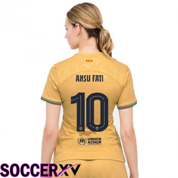 FC Barcelona (Ansu Fati 10) Womens Away Jersey 2022/2023