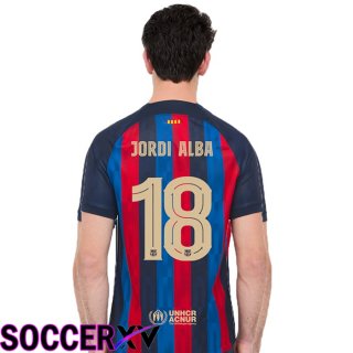 FC Barcelona (Jordi Alba 18) Home Jersey 2022/2023