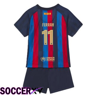 FC Barcelona (Ferran 11) Kids Home Jersey 2022/2023