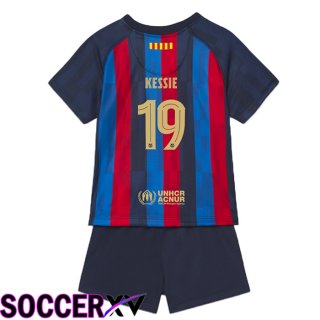 FC Barcelona (Kessie 19) Kids Home Jersey 2022/2023