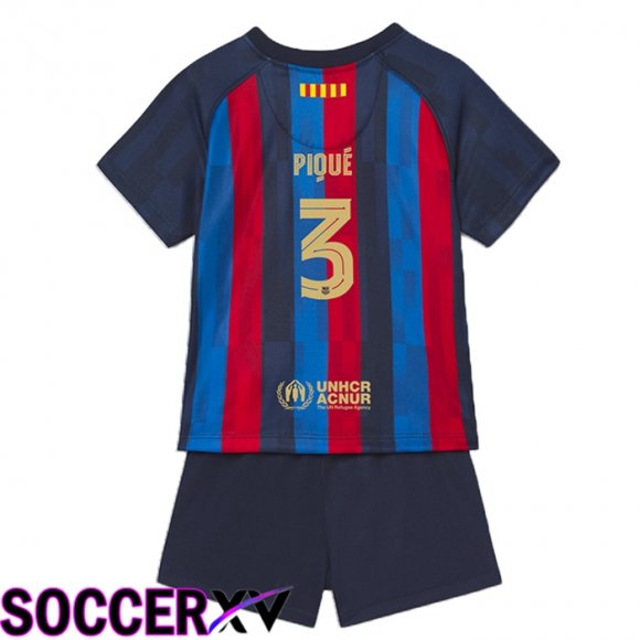 FC Barcelona (Piqué 3) Kids Home Jersey 2022/2023