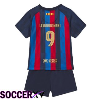 FC Barcelona (Lewandowski 9) Kids Home Jersey 2022/2023