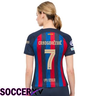 FC Barcelona (Crnogorčević 7) Womens Home Jersey 2022/2023