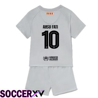 FC Barcelona (Ansu Fati 10) Kids Third Jersey 2022/2023