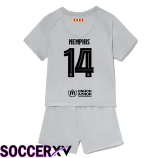 FC Barcelona (Memphis 14) Kids Third Jersey 2022/2023