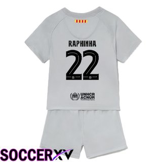 FC Barcelona (Raphinha 22) Kids Third Jersey 2022/2023