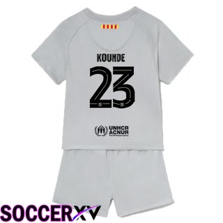 FC Barcelona (Kounde 23) Kids Third Jersey 2022/2023