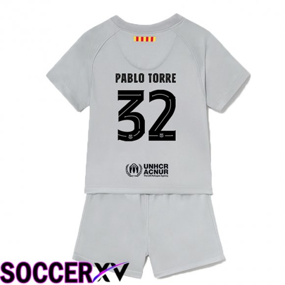 FC Barcelona (Pablo Torre 32) Kids Third Jersey 2022/2023