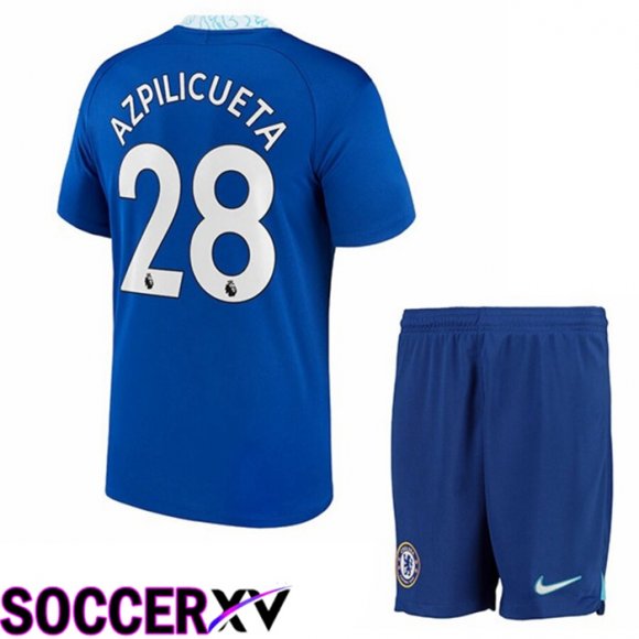 FC Chelsea（AZPILICUETA 28）Kids Home Jersey 2022/2023