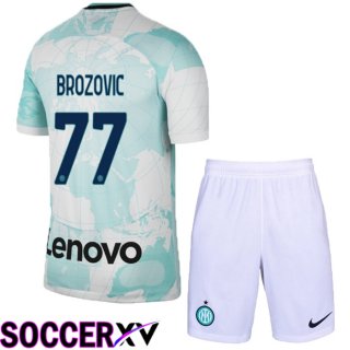 Inter Milan (Brozovic 77) Kids Away Jersey 2022/2023