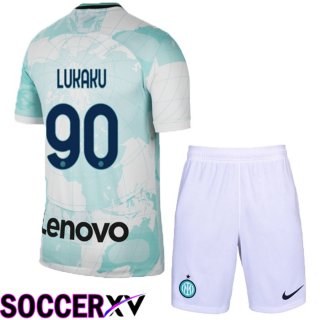 Inter Milan (Lukaku 90) Kids Away Jersey 2022/2023