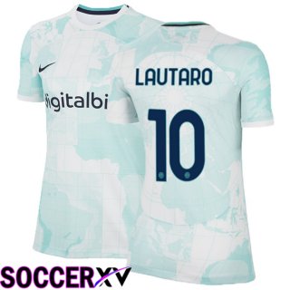 Inter Milan (Lautaro 10) Womens Away Jersey 2022/2023