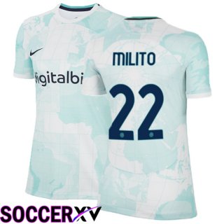 Inter Milan (Milito 22) Womens Away Jersey 2022/2023