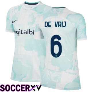 Inter Milan (De Vrij 6) Womens Away Jersey 2022/2023